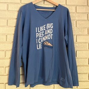 Life Is Good Blue Long Sleeve Tee